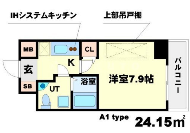 SERENiTE江坂四番館の間取り