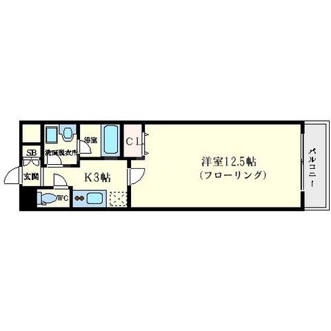 レフィーナカルム江坂の間取り