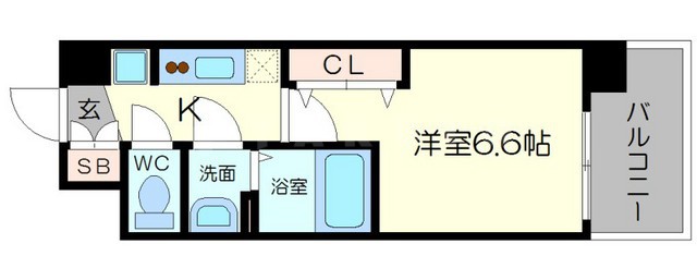 ファステート江坂ランウェイの間取り