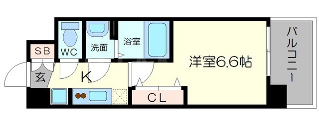 ファステート江坂ランウェイの間取り
