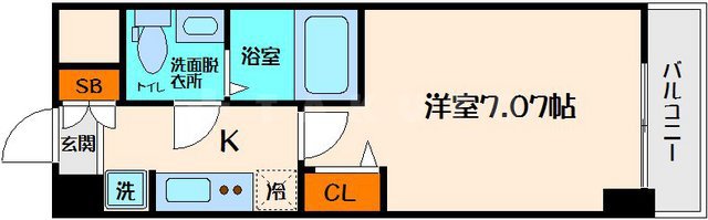 アリビオ江坂南金田の間取り