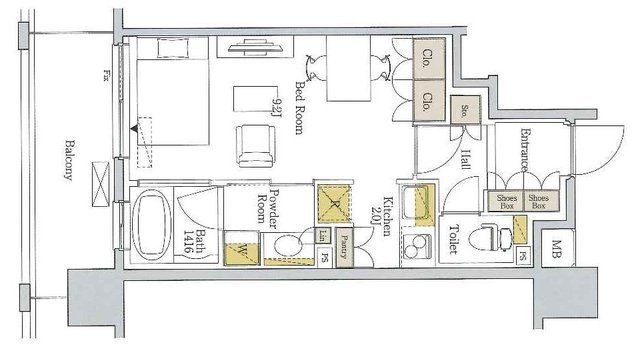 セイル江坂公園の間取り