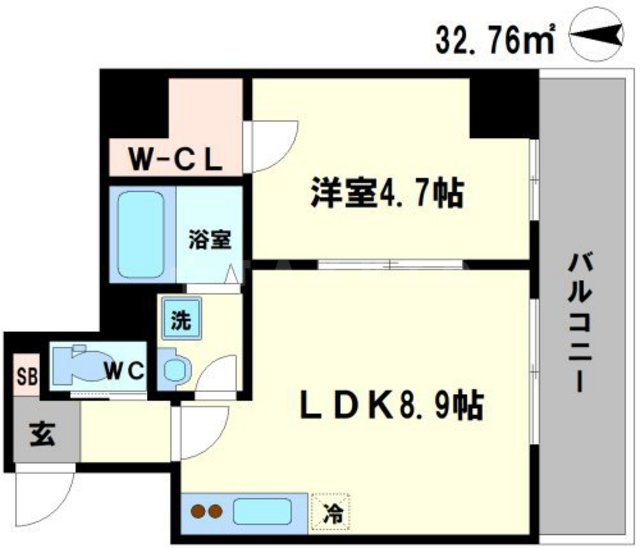 パーラム豊津の間取り