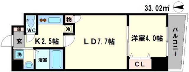 パーラム豊津の間取り