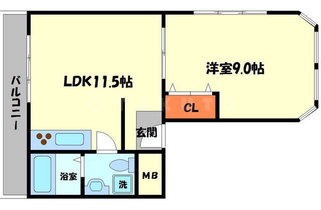 CDEビル堂山町の間取り
