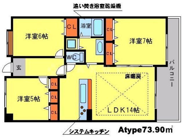 プレミール桃山台の間取り
