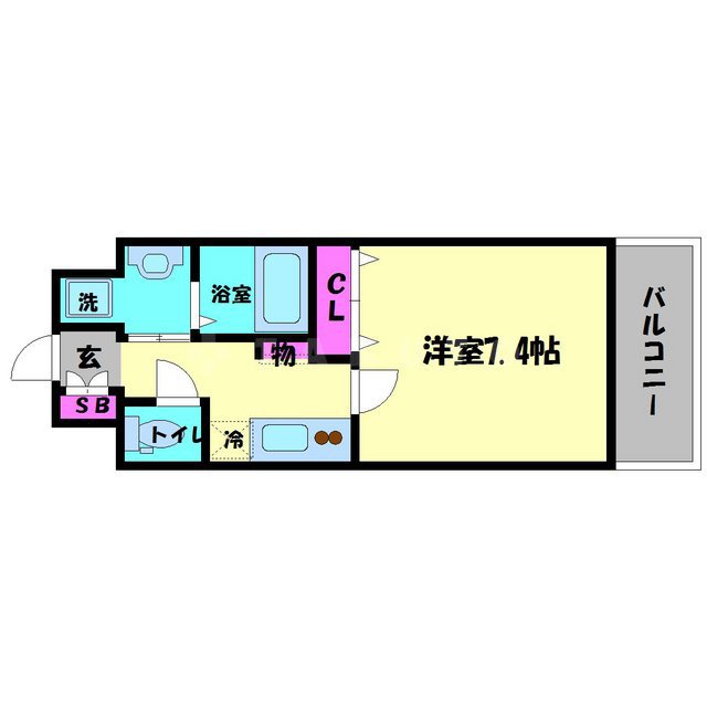 ウエンズ大阪城北の間取り