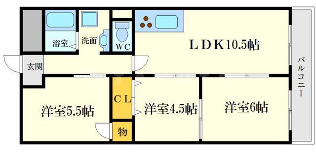 ハイツ三ツ池台の間取り