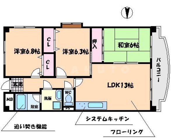 エスペランス春日の間取り
