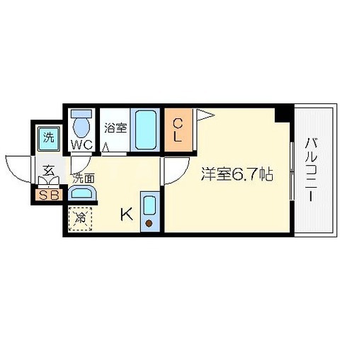 エイチ・ツー・オー今福の間取り