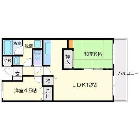 KLコート桃山台の間取り