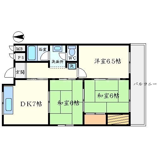 笹部ハイツの間取り