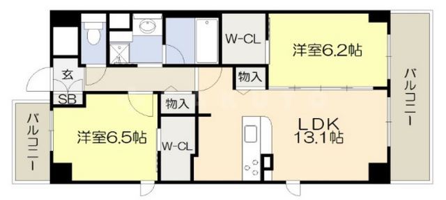 フローラル桃山台の間取り