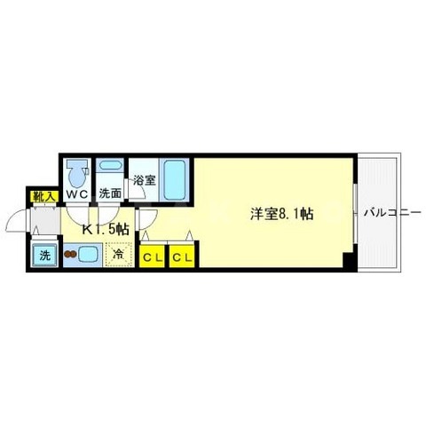 エスティメゾン京橋の間取り