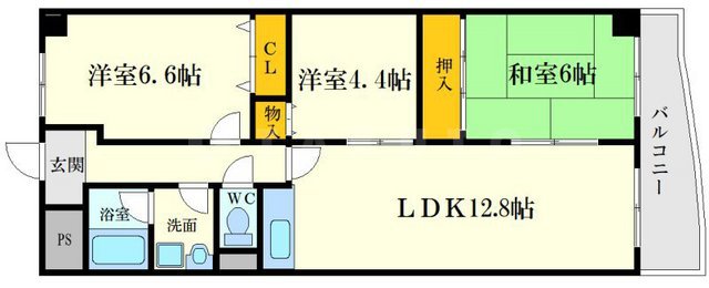 ラフィーネ高塚の間取り