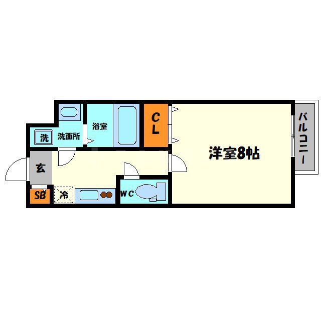 アンリ北詰の間取り