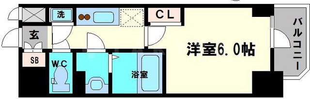 エスリード大阪城クローグの間取り