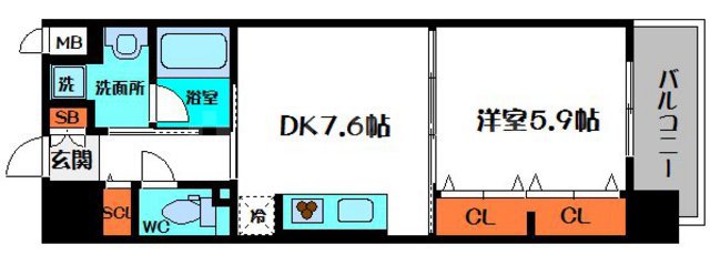 パトリス城東中央の間取り