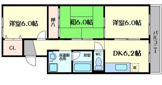 マーブルコートの間取り