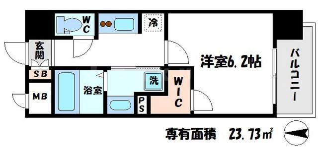 ジアコスモ京橋アクアの間取り