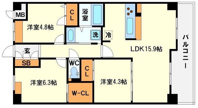 アンビエラ桃山台の間取り