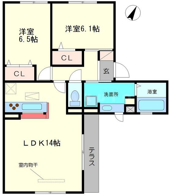 クレール桃山台の間取り