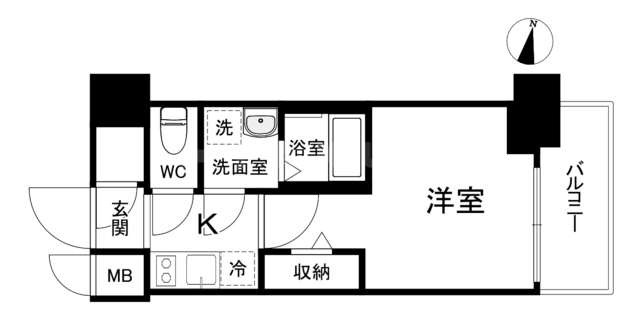 ファーストフィオーレ京橋ブレイニーの間取り
