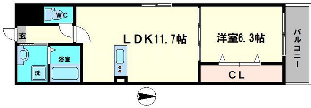 マーキーズ京橋の間取り