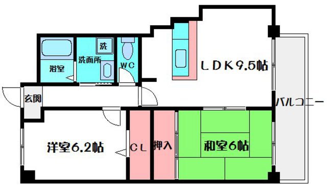ライフ野江の間取り