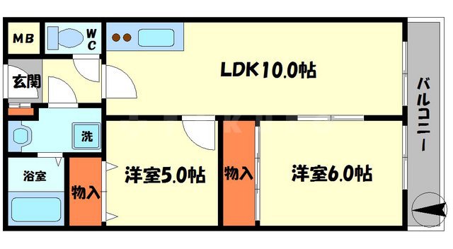 グランソシエ門真の間取り