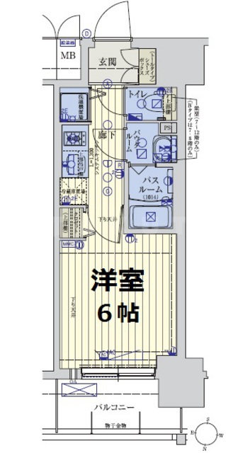 スワンズシティ大阪城ノースの間取り