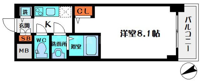 S-RESIDENCE都島の間取り