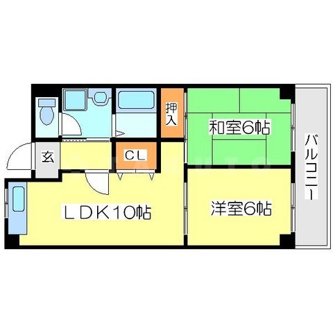 ルイシール清水の間取り