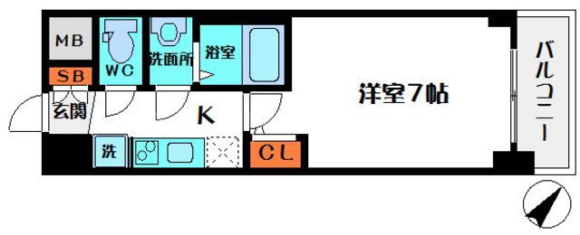 S-RESIDENCE都島の間取り