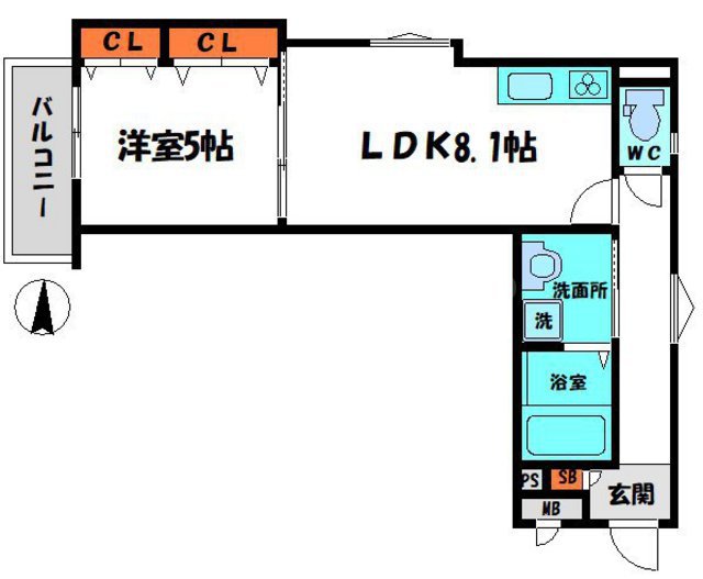 クリエオーレ今市の間取り