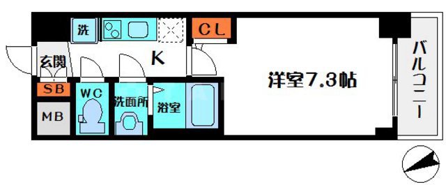 S-RESIDENCE都島の間取り