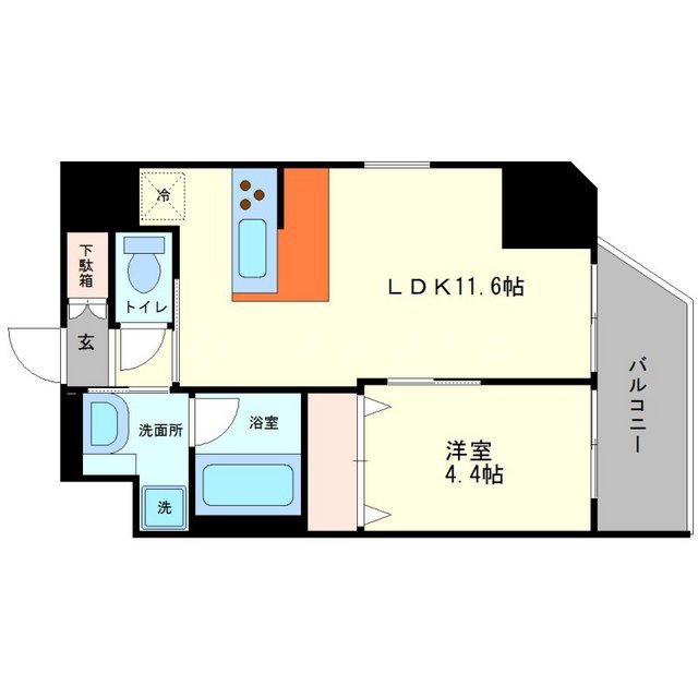 プレジオ都島本通の間取り
