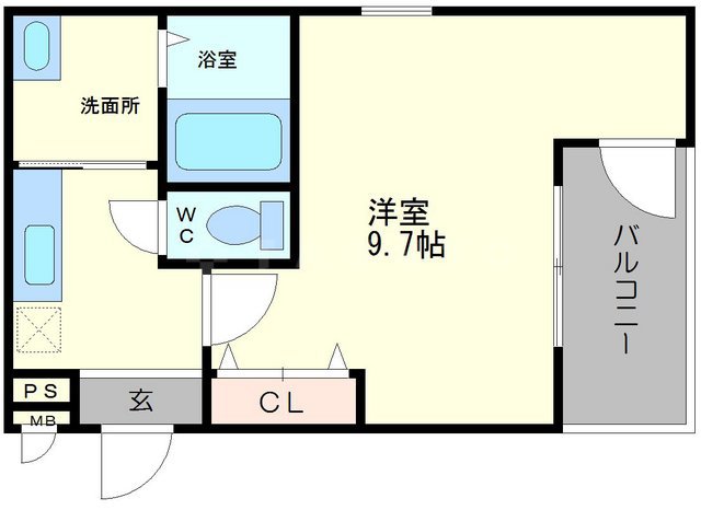 フジパレス鶴見Ⅲ番館の間取り