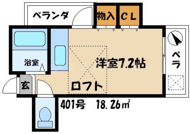 ニューハイツ桜Ⅳの間取り