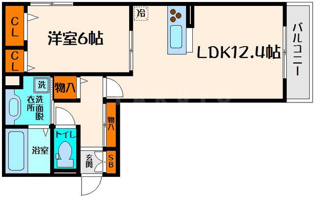ルミエール新森Ⅱの間取り