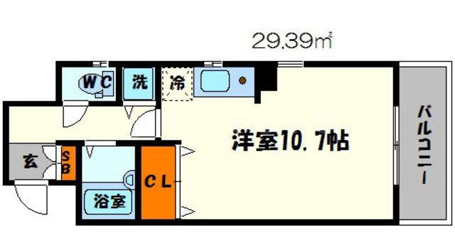 本町フラットの間取り
