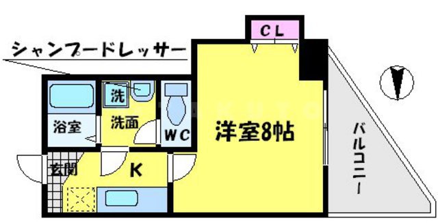サンプラザ清水駅前の間取り