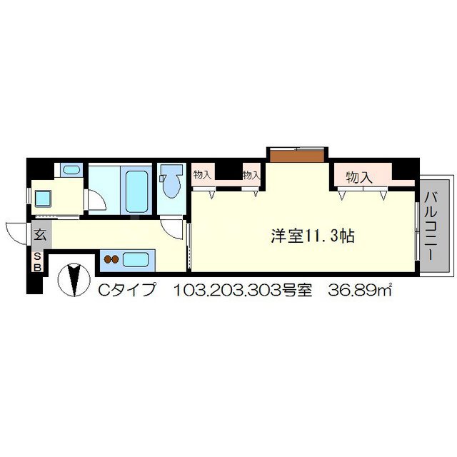 雅長岡京の間取り