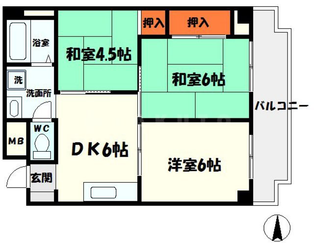 タウンプラザ東の間取り
