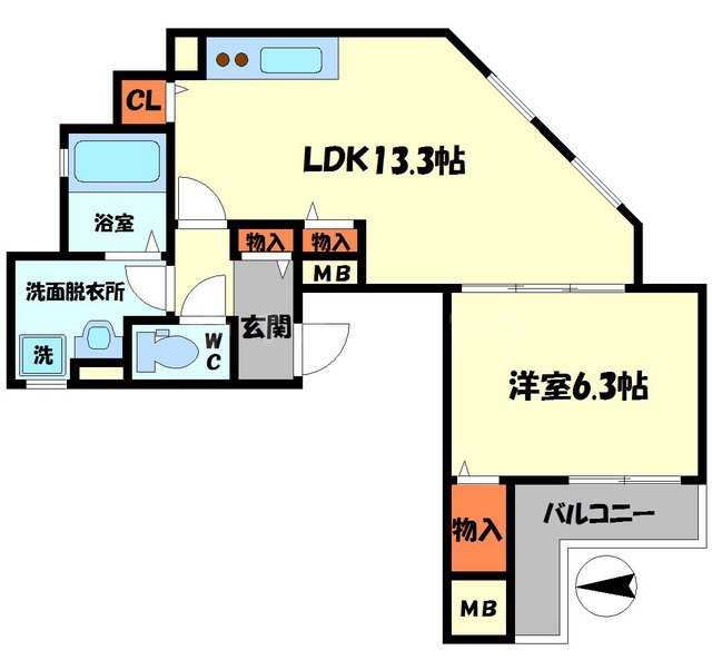 クリエオーレ淀江町の間取り
