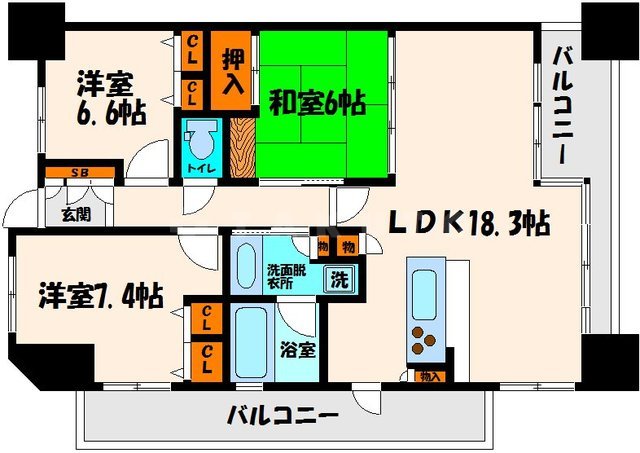 グランアッシュ野江の間取り