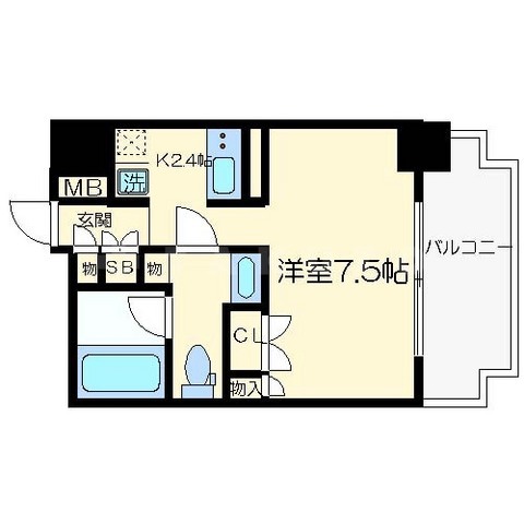 セイワパレス京橋コルティーレの間取り