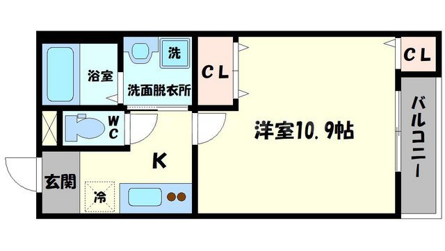 フジパレス太子橋Ⅲ番館の間取り