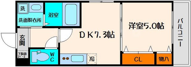 フジパレス中宮Ⅱ番館の間取り