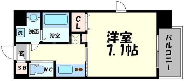 フォレストガーデン天満橋Ⅰの間取り